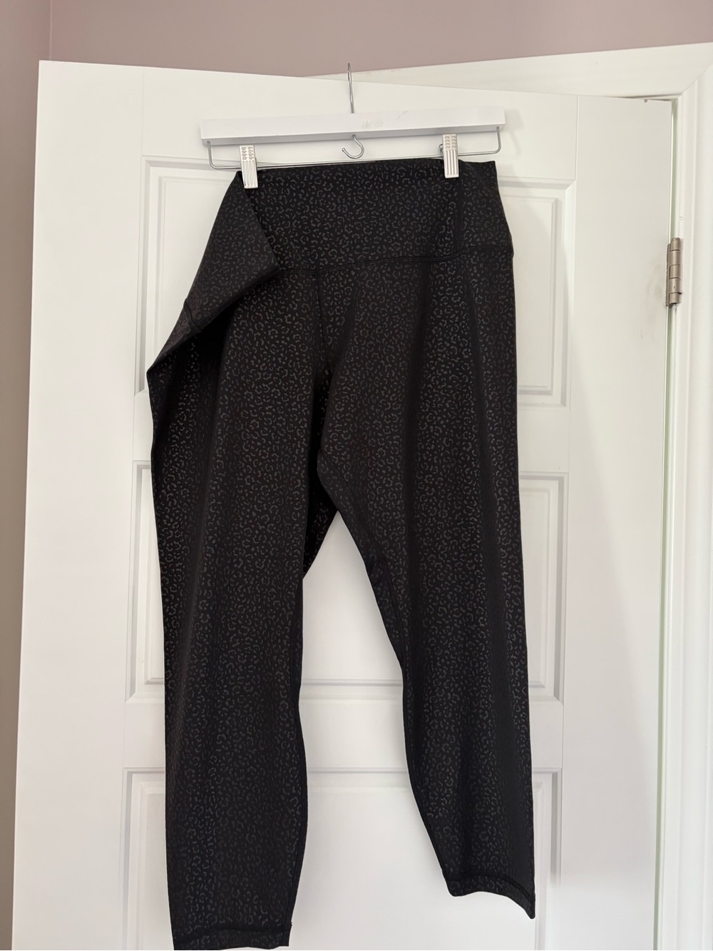lululemon athletica Black Tone-on-Tone Print Leggings
